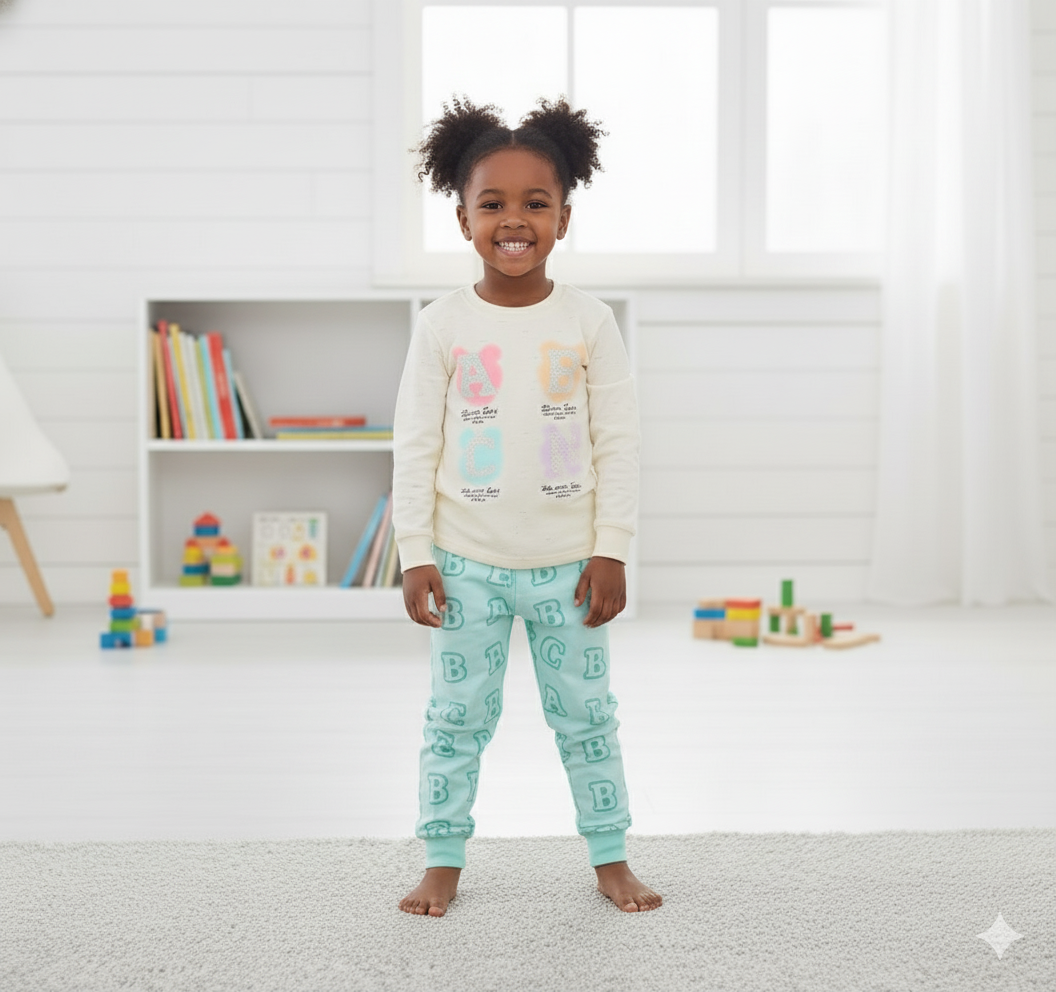 Kids Winter 2Pcs French Terry Outfit