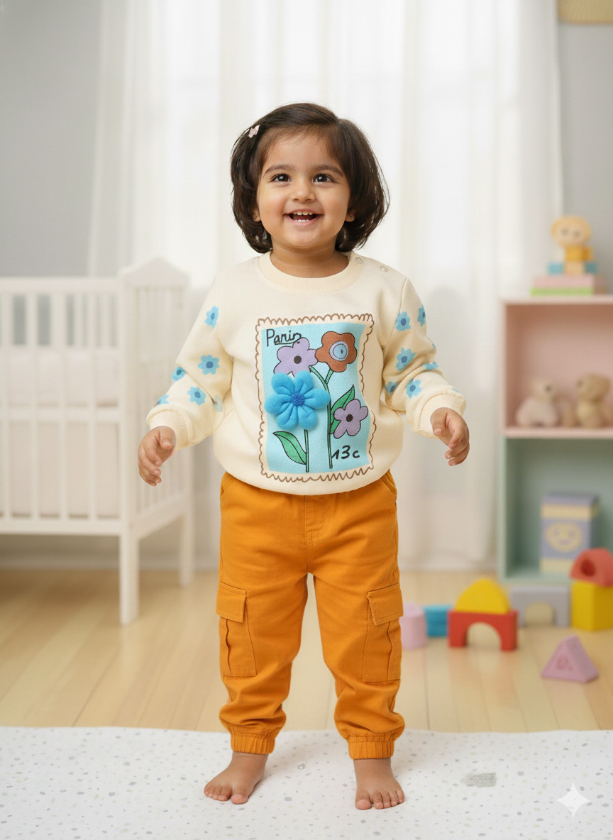 terry shirt and trousers