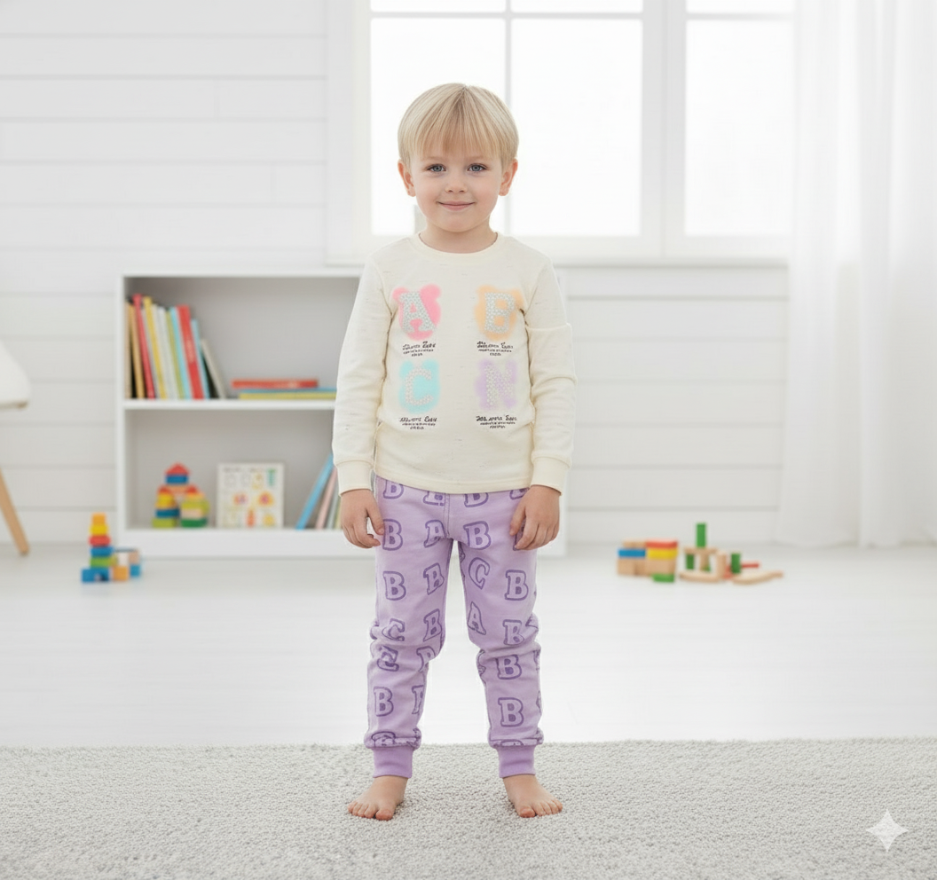 Kids Winter 2Pcs French Terry Outfit