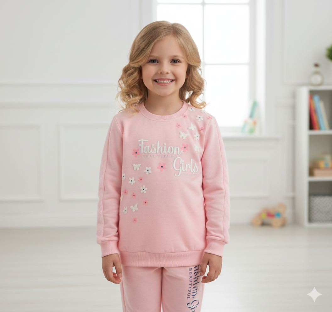 Kids Winter 2Pcs French Terry Outfit